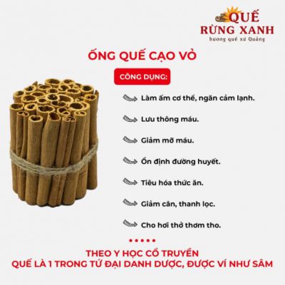 quế ống cạo vỏ